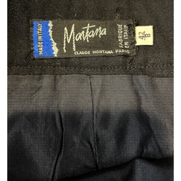 CLAUDE MONTANA MINI SKIRT - Picture 5 of 7